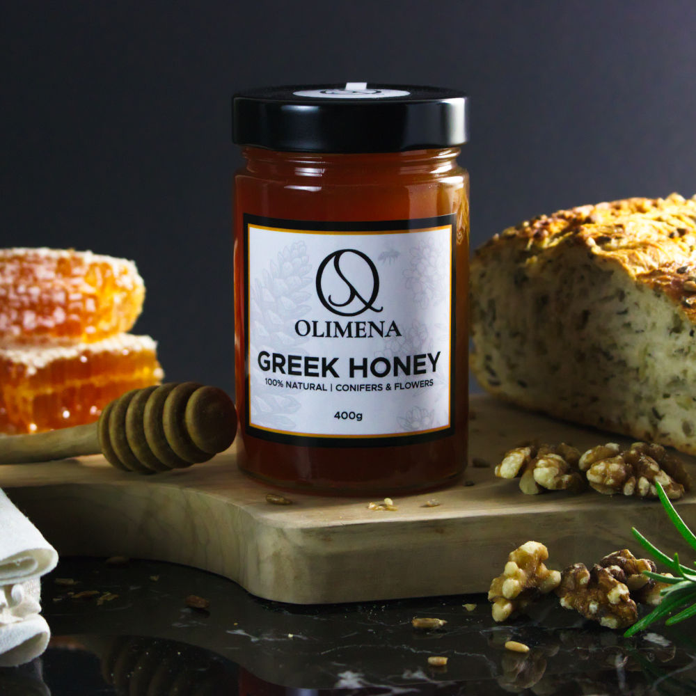 Rauwe Griekse honing